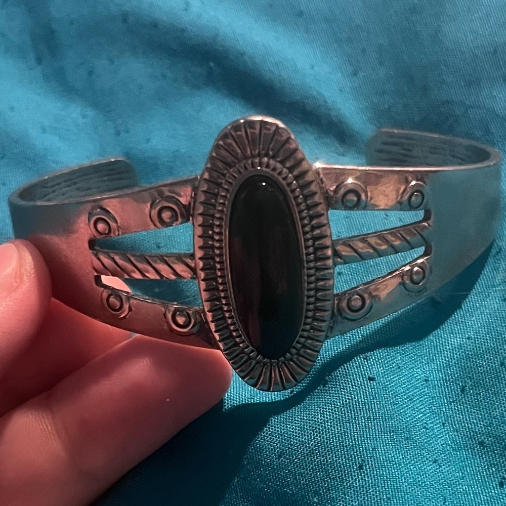 Paparazzi Wanderlust Walkabout Black Cuff Bracelet